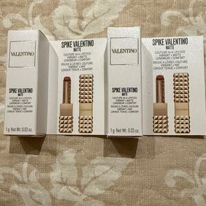 Valentino spike Valentino matte lipstick #134R Deluxe Mini;  1g NIB - set of 2
